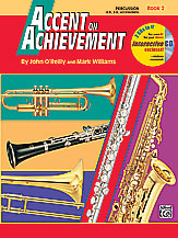 Accent on Achievement, Book 2 Percussion band method book cover Thumbnail